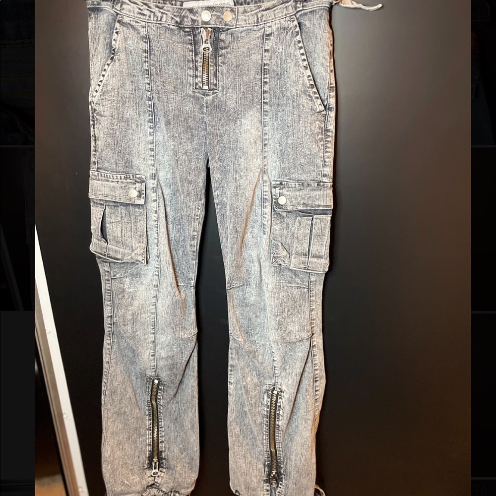 Vintage Grunge emo acid washed jeans